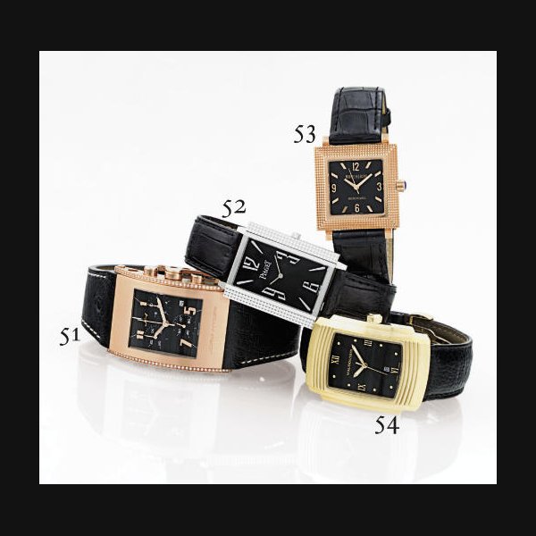 MAUBOUSSIN. AN 18K GOLD RECTANGULAR AUTOMATIC WRISTWATCH WITH CENTER SECONDS AND DATE SIGNED MAUBOUSSIN, "FOUGA", NO. 0205G-R.06392, CIRCA 1995