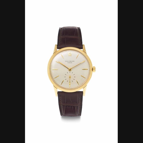 Patek Philippe. A Fine and Rare 18k Gold Automatic Wristwatch SIGNED PATEK PHILIPPE, GENEVE, REF. 2583, MOVEMENT NO. 762'430, CASE NO. 691'908, MANUFACTURED IN 1955
