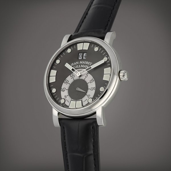 Jean-Mairet & Gillman Grande Date | A limited edition stainless steel wristwatch with digital date display | Circa 2005