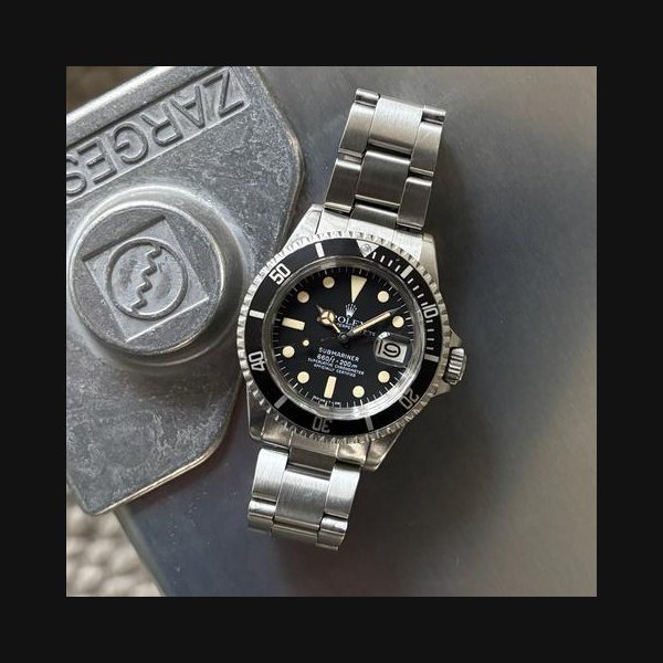 Rolex Rolex Submariner Date40mm Matte Black 4 Line Dial MK I 1979 Preowned Watch Only