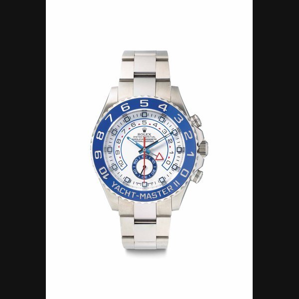 Rolex Rolex. A Limited Edition Stainless Steel Automatic Regatta Chronograph Wristwatch with Retrograde Countdown and Bracelet Signed Rolex, Yacht-Master II, Ref, 116680, Case No. X4'8W5'074, Circa 2014