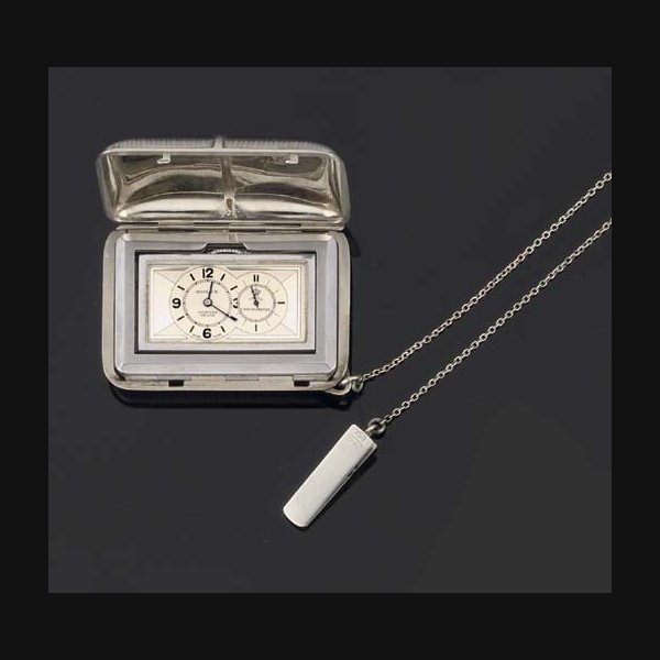 Rolex Rolex. A Rare, large 18ct White Gold Sporting Concealed Purse Watch SIGNED ROLEX SPORTING PRINCE, VERGA CHRONOMETRE, NO 1559, REF 2451, GLASGOW IMPORT MARK FOR 1931