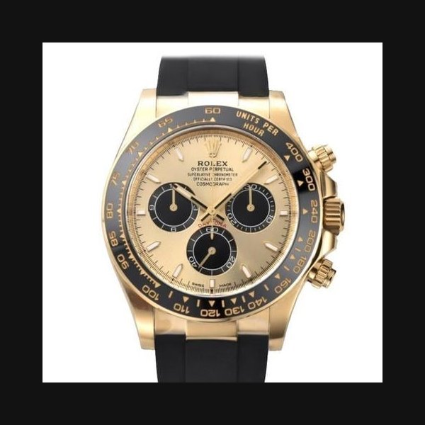 Rolex Rolex DaytonaCosmograph Daytona 40mm Yellow Gold Case Golden & Bright Black Dial Oysterflex Strap 126518LN UNWORN - Warranty start: 2025
