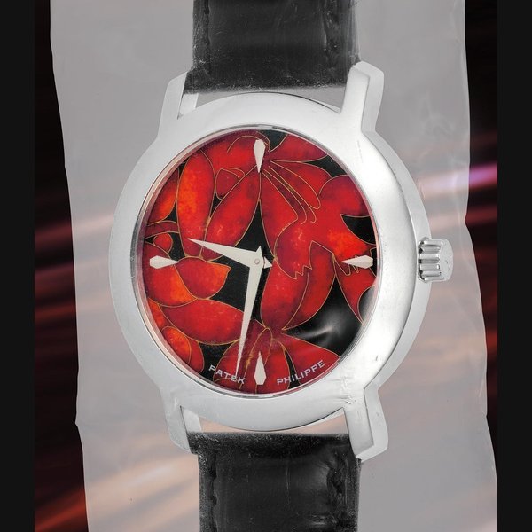 Patek Philippe Patek Philippe Ref. 5075G-012 Calatrava Rare Handcrafts “Red Flower”