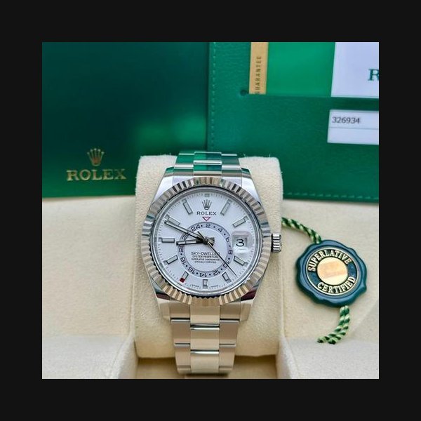 Rolex Rolex Sky-DwellerWhite Dial Oyster