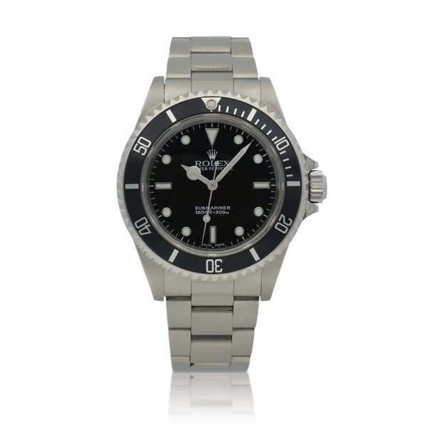Rolex Submariner, Ref. 14060M  Stainless steel wristwatch with bracelet  Circa 2003