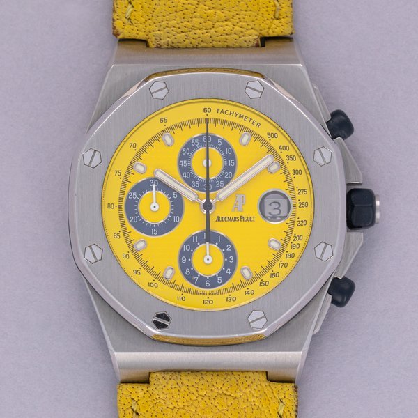 Audemars Piguet Audemars Piguet Royal Oak Offshore 25770ST Yellow Dial Stainless Steel