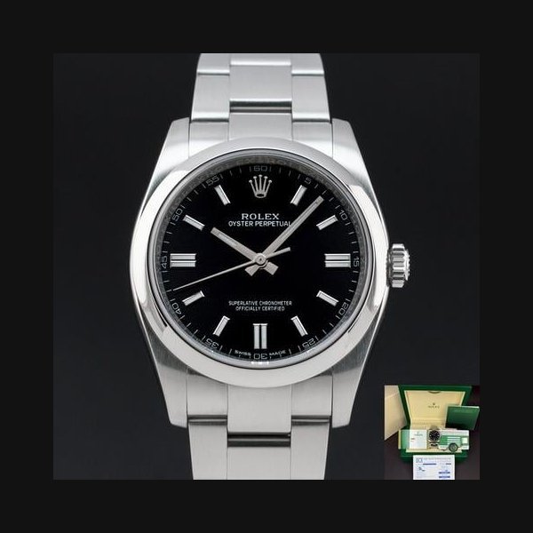 Rolex Rolex Oyster Perpetual116000 36mm 2019 Steel Black dial Fullset 1y warranty