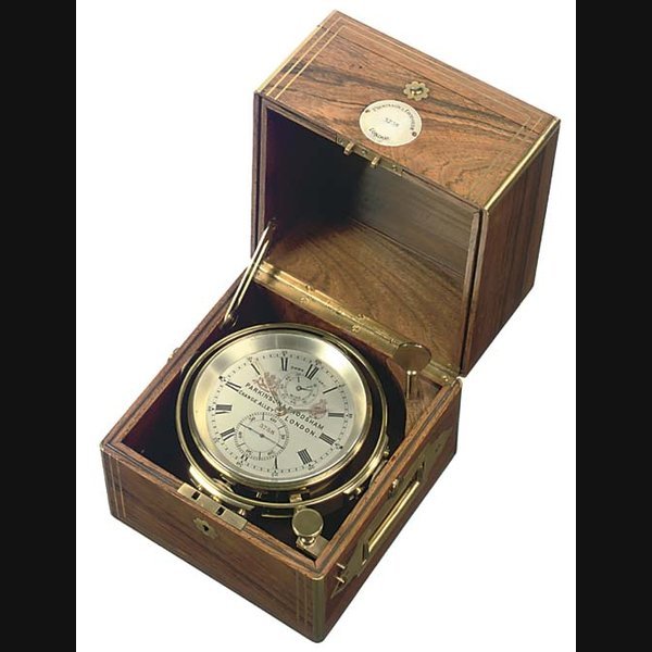A Victorian rosewood and brass-mounted two-day marine chronometer, second half 19th Century