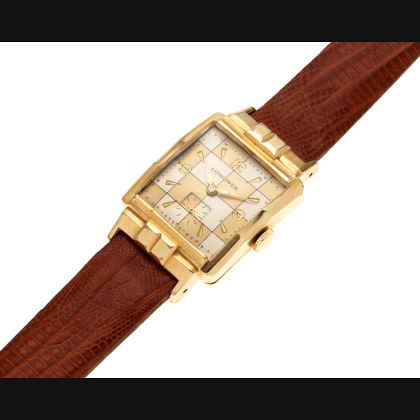 Longines Wittnauer for Longines. A gold plated manual wind wristwatch