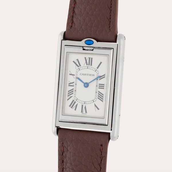 Cartier Tank Basculante, Reference 2390 | A stainless steel reversible wristwatch | Circa 2001