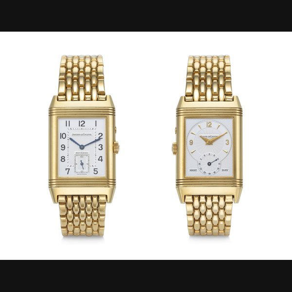 Jaeger-Lecoultre JAEGER-LECOULTRE, YELLOW GOLD DUAL-TIME 'REVERSO DUOFACE' WITH DAY & NIGHT INDICATOR, REF. 270.1.54