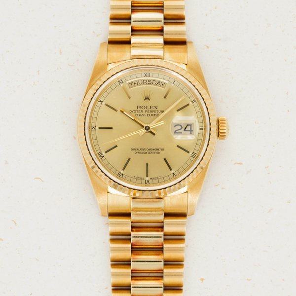 Rolex Rolex Day-Date 18038 with Papers Like New · 18038
