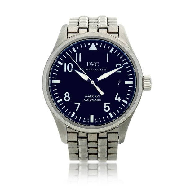 IWC Reference IW325504 Pilot's Mark XVI  A stainless steel automatic wristwatch with bracelet, Circa 2010