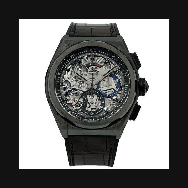 Zenith Defy El Primero21 El Primero 49.9000.9004/78.R582 Black Ceramic High Freq. B&P