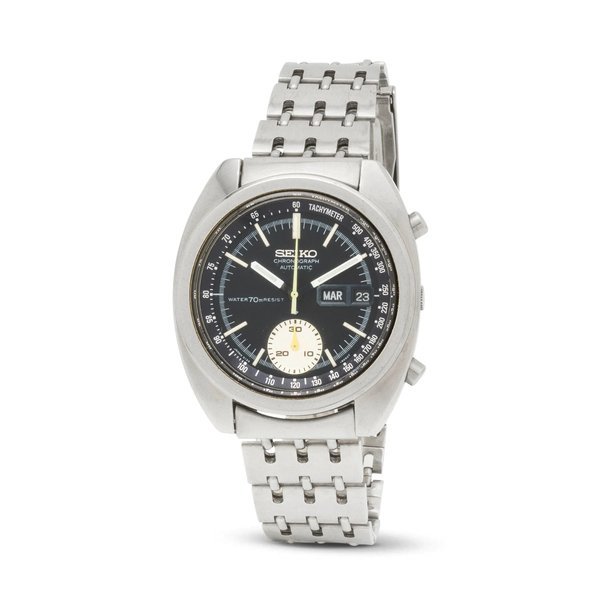 Seiko Seiko. A stainless steel automatic calendar chronograph bracelet watch · 6139-6012
