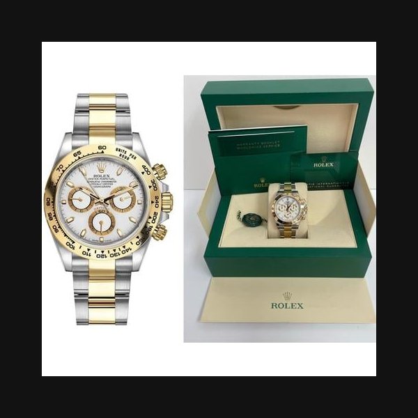 Rolex Daytona40mm Yellow Rolesor Cosmograph White Index Dial 116503