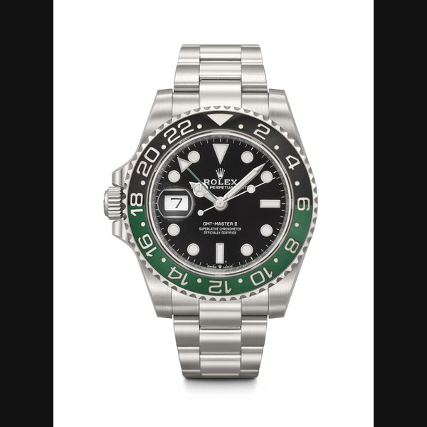 ROLEX. AN UNUSUAL AND COVETED STAINLESS STEEL AUTOMATIC LEFT-HANDED DUAL TIME WRISTWATCH WITH SWEEP CENTRE SECONDS, DATE AND BRACELET GMT-MASTER II MODEL, REF. 126720VTNR, CASE NO. 8V2839K2, CIRCA 2022