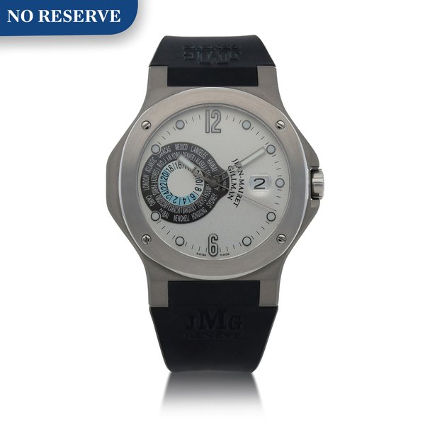 Jean-Mairet & Gillman SPORT GMT STAINLESS STEEL MULTI TIME-ZONE WRISTWATCH WITH DATE CIRCA 2005