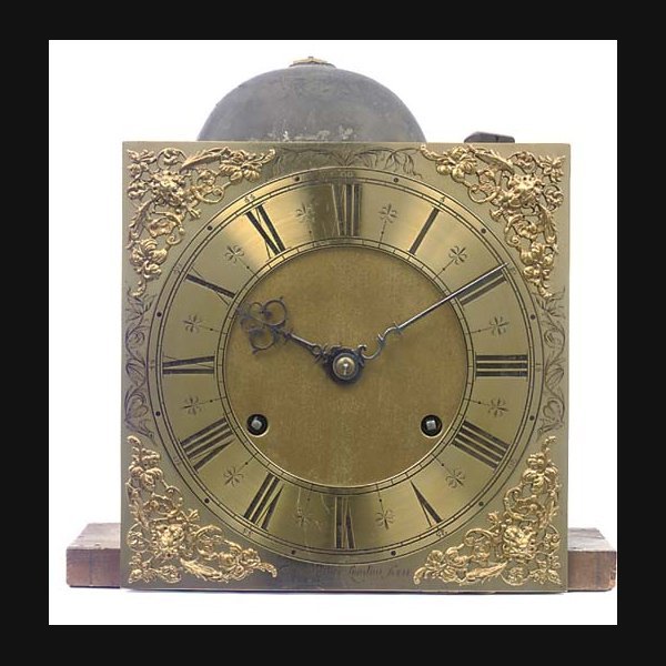 A William and Mary 10½ inch longcase clock movement and dial, late 17th Century
