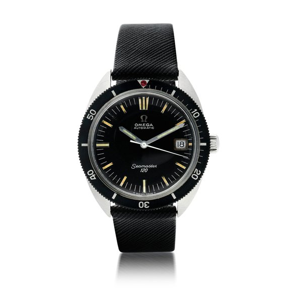 Omega Reference 166.027 Seamaster 120 A stainless steel automatic center seconds wristwatch with date, Circa 1969