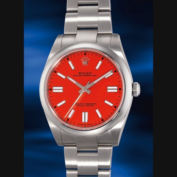 THE GENTLEMAN Rolex THE GENTLEMAN Rolex Ref. 124300 Oyster Perpetual 41, "Coral" · 124300