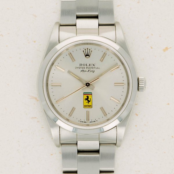 Rolex Rolex Air-King 14000 Aftermarket Ferrari Logo Dial · 14000