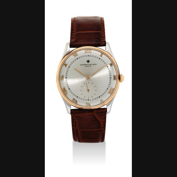Vacheron Constantin VACHERON CONSTANTIN. A STAINLESS STEEL AND 18K PINK GOLD WRISTWATCH SIGNED VACHERON & CONSTANTIN, GENEVE, MOVEMENT NO. 443'386, CASE NO. 276'818, CIRCA 1940