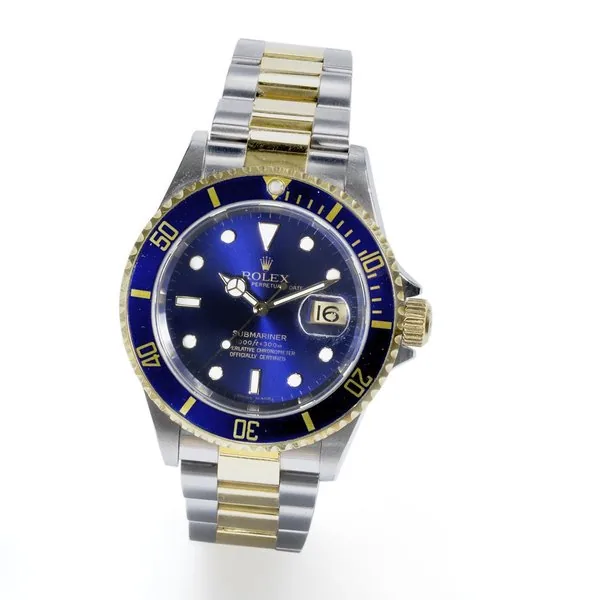 Rolex. A stainless steel and gold automatic calendar bracelet watch Submariner, Ref:16613T, Serial No.Z25****, Movement No.3 111****, Circa 2006