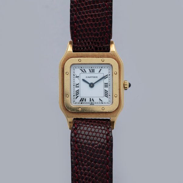 Cartier CARTIER SANTOS DUMONT 96053 18K YG with Guarantee