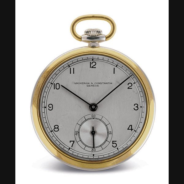 Vacheron Constantin VACHERON CONSTANTIN. AN 18K TWO-COLOR GOLD OPENFACE KEYLESS LEVER DRESS WATCH SIGNED VACHERON & CONSTANTIN, GENEVE, MOVEMENT NO. 406107, CASE NO. 255254, CIRCA 1938