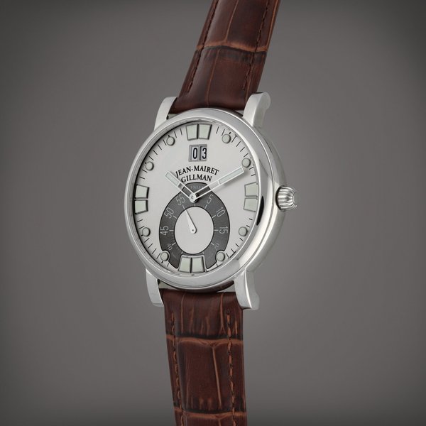 Jean-Mairet Gillman Grande Date | A limited edition stainless steel wristwatch with digital date display | Circa 2005, Price & Market Data