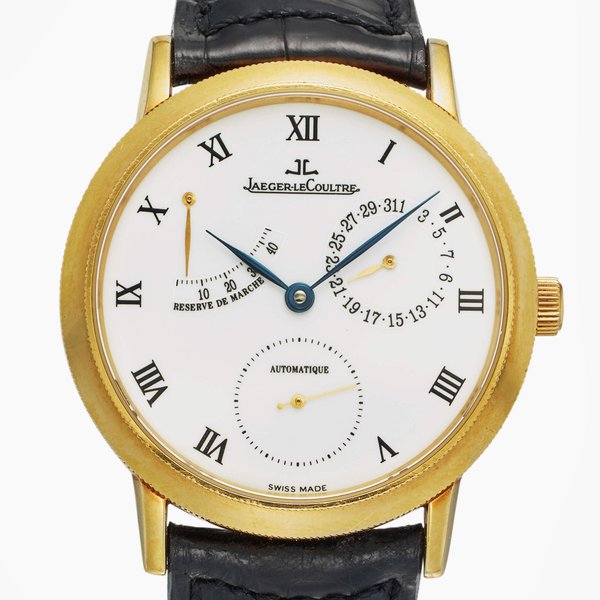 Jaeger-LeCoultre Reference 155.1.93 Gentilhomme | A yellow gold automatic wristwatch with date and power reserve indication, Circa 1995
