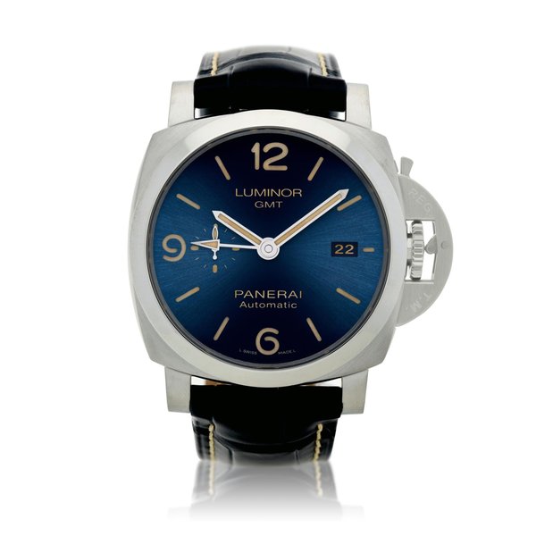 Panerai Reference PAM01033 Luminor 1950 GMT  A stainless steel automatic wristwatch with date, Circa 2020