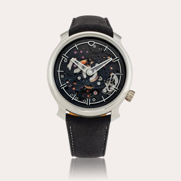 Ming Reference 20.11 Mosaic | A semi-skeletonized titanium and DLC-coated automatic wristwatch, Circa 2022