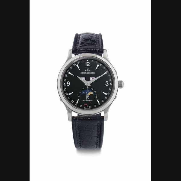 Jaeger-Lecoultre Jaeger-LeCoultre. A Stainless Steel Automatic Triple Calendar Wristwatch with Moon Phase SIGNED JAEGER-LECOULTRE, MASTER CONTROL CALENDAR MODEL, REF. 140.8.98S, MOVEMENT NO. 3'217'643, NO. 4541, CIRCA 2000