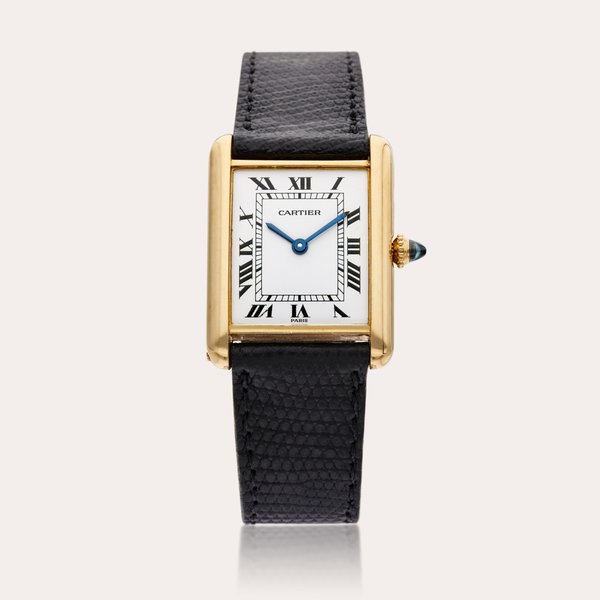 Cartier Reference 78086 Tank Louis | A yellow gold wristwatch with Paris dial, Circa 1980