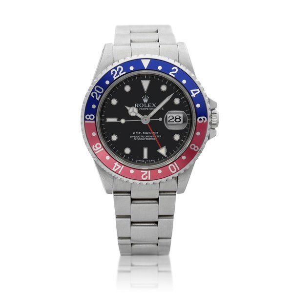 Rolex GMT-Master, Reference 16700 | A stainless steel dual time zone wristwatch with bracelet, Circa 1996 | 勞力士 GMT-Master 型號16700 | 精鋼兩地時間鏈帶腕錶，約1996年製 · 16700