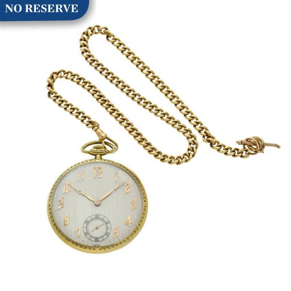 Ulysse Nardin A yellow gold open faced watch, Circa 1925