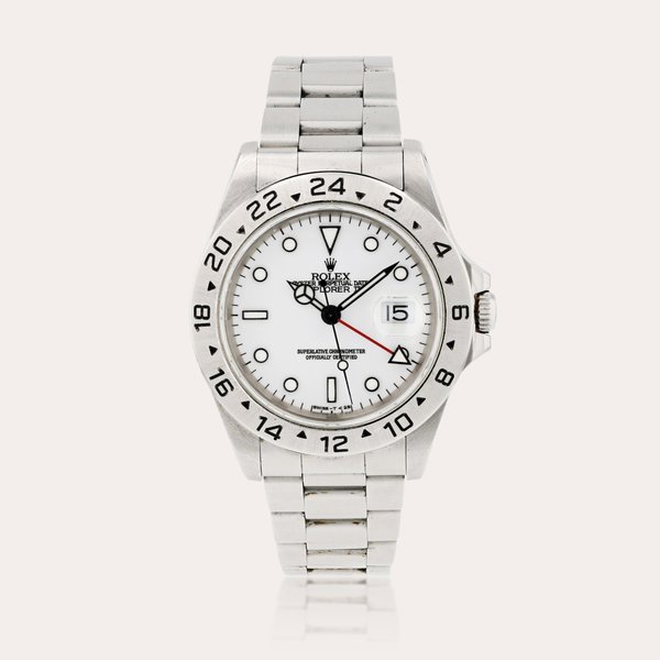 Rolex Explorer II, reference 16570     Montre bracelet en acier avec indication 24 heures, date et bracelet |  Stainless steel wristwatch with 24 hour indication, date and bracelet    Vers 1997 |  Circa 1997 · 16570