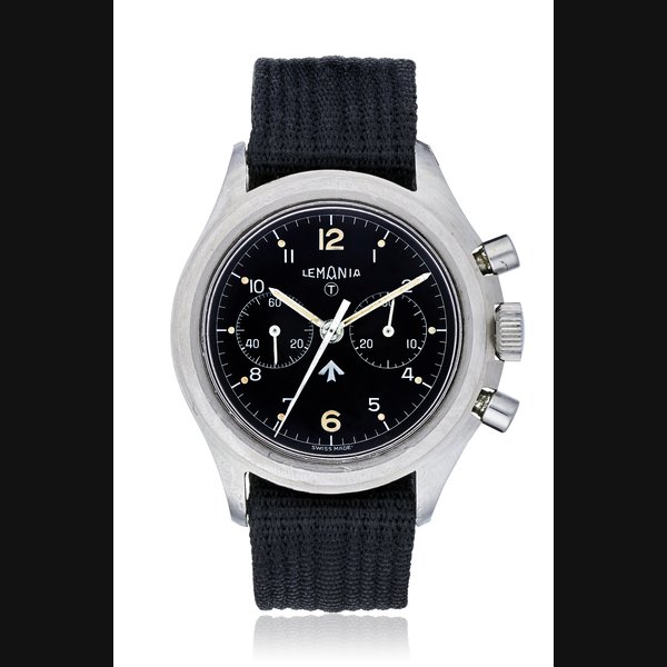 LEMANIA MILITARY TWO BUTTON CHRONOGRAPH, REF. 818