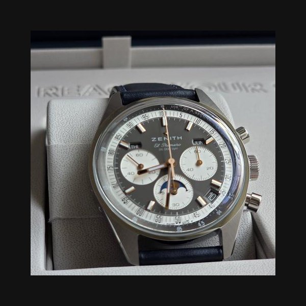 ZenithChronomaster Original Triple Calendar Full Set Unworn. Ref. 03.3400.3610/39.C910