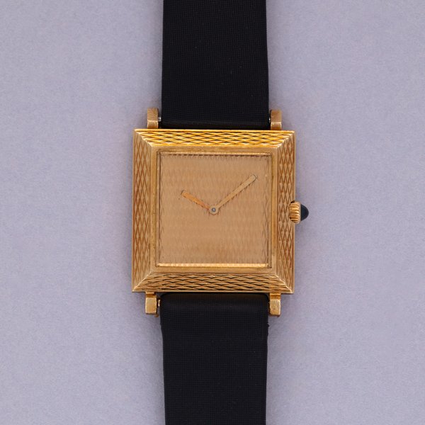 Boucheron Boucheron Paris Carrée Manual Wind Textured Case and Dial 18k YG, Price & Market Data
