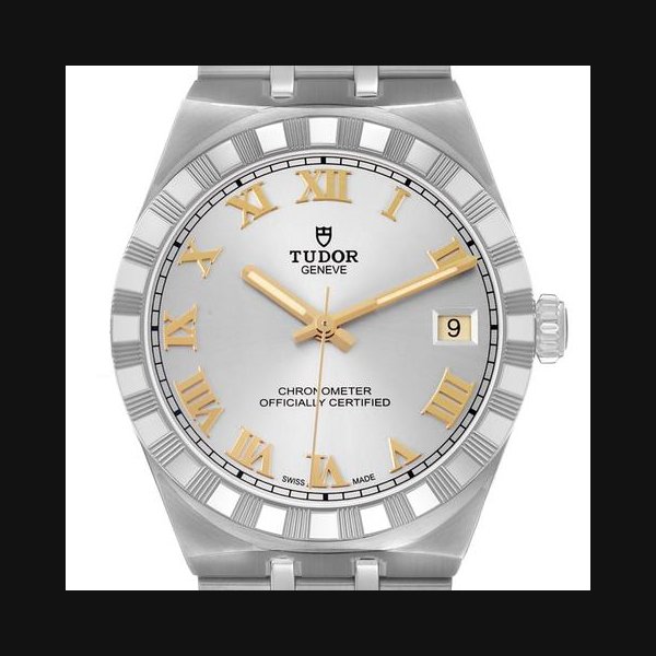 TudorRoyal Stainless Steel Silver Dial Mens Watch 2836C1A0 Unworn