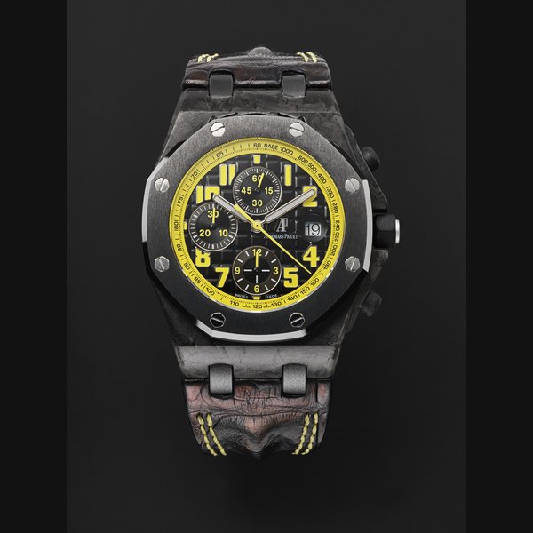 AUDEMARS PIGUET, CARBON FIBER AND CERAMIC 'OFFSHORE BUMBLEBEE', REF. 26176FO