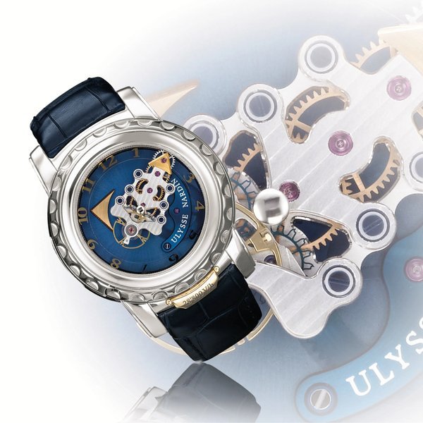 Ulysse Nardin A WHITE GOLD CARROUSEL TOURBILLON WRISTWATCH WITH 60-MINUTE REVOLVING MOVEMENT, DUAL ESCAPEMENT AND 7-DAY POWER RESERVE
CIRCA 2007 THE FREAK 28'800V/H NO 147