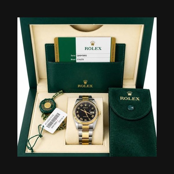 Rolex Rolex Datejust116233 Rolex Datejust 36 Ref. 116233 Black Jubilee Dial | Box & Pa