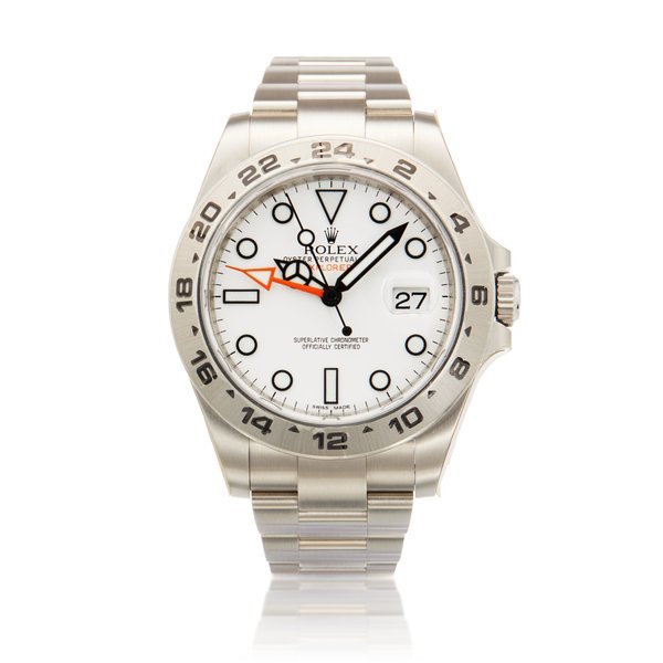 Rolex Reference 216570 Explorer II | A stainless steel automatic wristwatch with date, 24 hours indication and bracelet, Circa 2010 · 216570