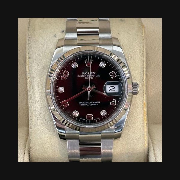 Rolex Rolex Oyster PerpetualDate Diamond - Black Dial