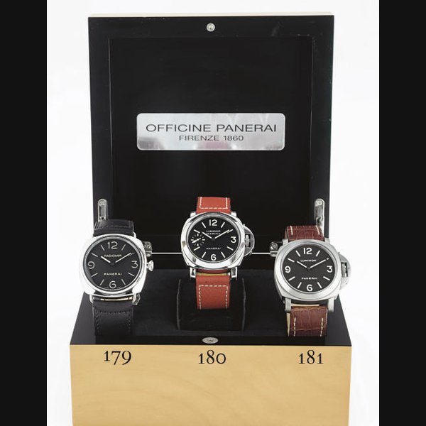 PANERAI. A LIMITED EDITION OVERSIZED TITANIUM CUSHION DIVER'S WRISTWATCH SIGNED OFFICINE PANERAI, FIRENZE 1860, "LUMINOR", NO. D060/1200, CASE NO. BB 1020755, REF. OP 6535, CIRCA 2001